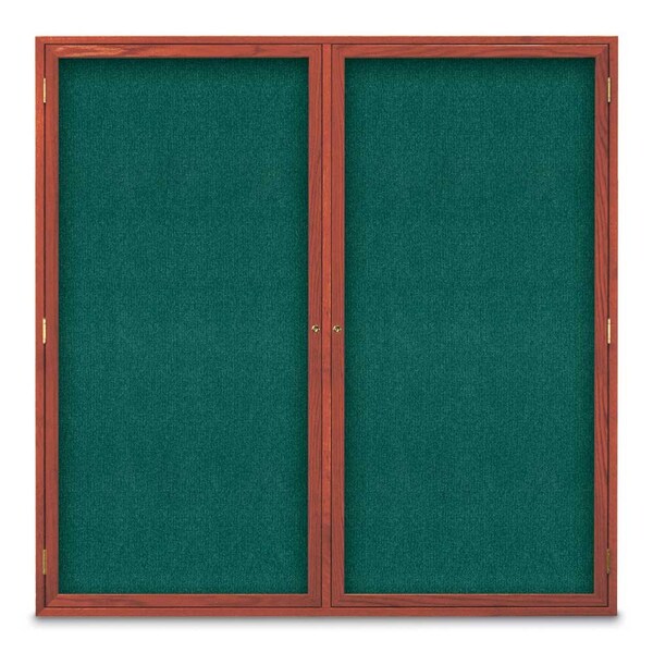 Sliding Door Indoor Enclosed Corkboard, 9